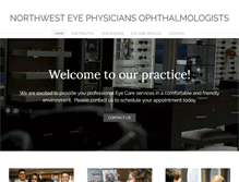 Tablet Screenshot of northwesteyephysicians.com